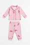Long Sleeve Shirt Collared Girls' Pajama Set