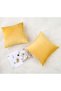 2-Pack - Pillowcase - Velvet - Sofa Cushion Cover - Decorative velvet cushions suitable for sofas, bedrooms, and living rooms (50x50 cm, yellow) - 3