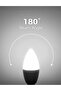 مجموعة من 10 لمبات إضاءة LED فائقة السطوع E14، لون أبيض بارد، 7 وات، للثريات ومصابيح الحائط، بدون خاصية التعتيم - 2