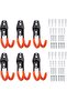 6 Hooks Hooks Garage Wall Double 11 5 cm Hooks Tool Hooks Extra Garden Tool Hooks Screws Included Bicycle Suspension Systems Ladder Hooks Bicycle