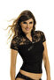 Women's Wide Lace Trim Elastane Blouse - 2