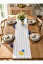 R'Eyla Positano Decorative Runner 50X150 cm – Mediterranean Lemon Patterned Micro Honeycomb Special Design Table Runner - 3
