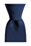 Navy Blue Dot Pattern Silk Tie – 7.5 cm Wide - 5
