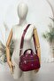 67-8149 Women's Burgundy Shoulder and Shoulder Bag - 4