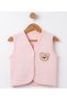 Embroidered Quilted Baby Vest with a Hood - 2