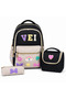 Z'Lü Primary School Waterproof Fabric Bag Set Girls' Backpack + Foil-Lined Lunch Bag + Pencil Case - 7