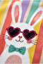 Cute Rabbit Patterned Pink Gift Digital Printed Throw Pillow Cover - 3