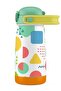 420 ml Green Geometric Shapes Steel Water Bottle for Boys - 60001 - 2