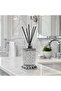 Serra Luxury Crystal Glass Room Fragrance Bottle with Bamboo Stick Decorative Bathroom and Living Room Fragrance Diffuser