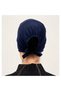 Non-Slip Bonnet Navy Blue Silicone Non-Slip Seamless Women's Hijab with Tie - 5