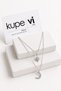 Double Crescent and Polar Star Figured Zircon Stone Stainless Steel Women's Necklace - 2