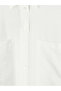 Xside White Oversize Women's Crop Shirt - 7
