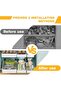 ® 3 Pieces Pull Out Cabinet Organizer Kitchen 3 Sizes No Drill Open Cabinet Shelf Trays Basket - 6