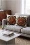 Mandala Pattern 2-Piece Decorative Throw Pillow Cover 43X43 cm – Double-Sided Digital Printed Raschel Fabric - 2
