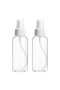 2Pcs Plastic Spray Bottles, 2oz/50ml Plastic Spray Clear Empty Fine Mist Plastic Mini Travel Bottle Set Bottles Refillable Liquid Containers