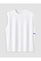 Nevavm with Difference Oval Collar Men's Sleeveless T-Shirt - 5