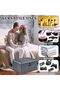 Lockable Storage Box, Collapsible Fabric Storage Box with Lid and Combination Lock, Stackable - 5