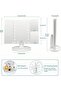 مرآة مكياج LED ثلاثية الطي مع تكبير 3X/2X - 21 ضوء طبيعي قابل للتعتيم وشاشة تعمل باللمس - Po - 5
