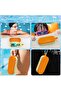 Silicone swimming goggle case – Breathable – Shockproof – Orange/Yellow - 3