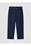 Lcw Jeans Navy Blue Belted Carrot Fit Women's Jean Trousers - 5