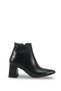 Larissa Vita Women's Pointed Toe Heeled Boots 0012651 Black Skin - 7