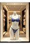 Soleil Tulle Underwire Capless Comfortable Underwear Set - 3