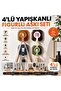 Set of 4 Figured Adhesive Wall Hangers, Strong Hooks That Do Not Require Drilling, Bathroom, Kitchen - 3