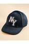 Men Navy Embroidered Cap