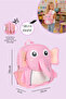 Elephant Children's Nursery Backpack for Ages 0-6, Lycra Fabric Bags (27*24*9) cm - 4