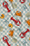 Mint Dama Seafood Lobster Crab Patterned 70X150 Beach Towel - Cotton Bath Towel - 2