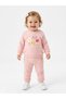 Cotton Floral Detailed Snap Fastener 2-Piece Baby Girl Set - 5