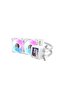DV240S 240mm ARGB Liquid CPU Cooler,IPS LCD Display,320W TDP,64.05CFM,1800RPM,LGA1700/AM5,White