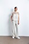26Ys004 Modal Organza Garnished Sweat - 3