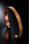 100% Pure Copper Magnetic Bracelet Gold Color Chain Detailed Adjustable Model for Men and Women