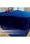 Piano Cover - Thickened Velvet Fabric Gold Dustproof Anti-static Chair Not Included 150-160cm Blue - 2