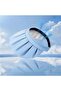 Foldable wide-brim sun hat white open brim UV beach. - 2