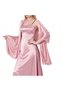 Women's satin shawl apricot pink 65x220cm elegant evening/party.