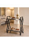 Elegant Multi-Material Modern Design Hospitality Trolley - Light Gray