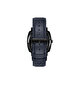 Men's Black Stainless Steel Watch, Blue Leather Band | Trndbk45 - 5