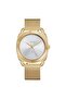 Women's Gold Stainless Steel Watch, Silver Dial | Trd-W35.8