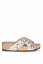 Solly 7046 Beige Wedge Sole Women's Slippers - 2