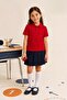 Unisex Children's 2-Piece Polo Collar Short Sleeve School T-Shirt - 2