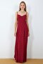 Viscose Fabric Strappy Dots Dress - 4