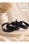 3 cm Wide (2 Pieces) Plastic Raw Crown Black Color, Empty Crown - 2