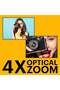 PIXPRO FZ45-RD 16MP Digital Camera 4X Optical Zoom 27mm Wide Angle 1080P Full HD Video 2.7" LCD Vlogging Camera Red - 3