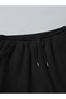 Men Black Waffle Knit T-Shirt and Shorts Set - 5