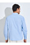 Blue Checked Long Sleeves Regular Fit Shirt - 5