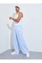 Blue Striped Wide Leg Pants - 3