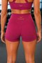 Supported Sports Bra and High Waist Gathering Shorts Leggings 2-Piece Sports Set - 3