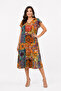V-Neck Cotton Viscose Short Sleeve Dress